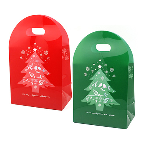 크리스마스 트리 비닐 가방 (그린 / 레드 선택 가능)